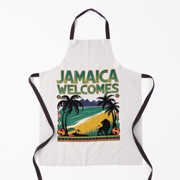 Item preview, Jamaica Welcomes Flag Map Kingston, reggae, designed and sold by AnimalsDH305.