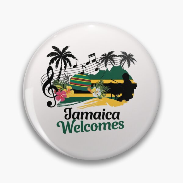 Item preview, Jamaica Welcomes Flag Map Kingston, reggae, designed and sold by AnimalsDH305.