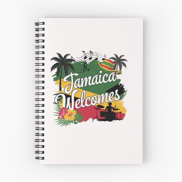 Item preview,  Jamaica Welcomes Flag Map Kingston, reggae, designed and sold by AnimalsDH305.