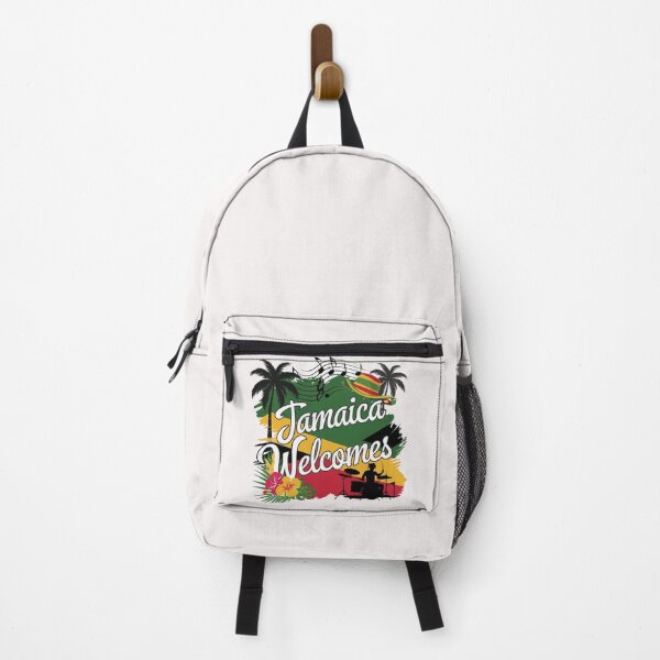 Item preview,  Jamaica Welcomes Flag Map Kingston, reggae, designed and sold by AnimalsDH305.