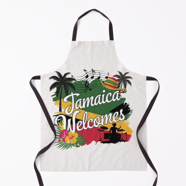 Item preview, Jamaica Welcomes Flag Map Kingston, reggae, designed and sold by AnimalsDH305.