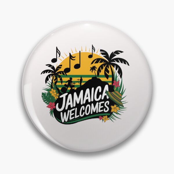 Item preview, Jamaica Welcomes Flag Map Kingston, reggae, designed and sold by AnimalsDH305.