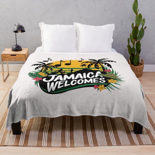 Item preview, Jamaica Welcomes Flag Map Kingston, reggae, designed and sold by AnimalsDH305.