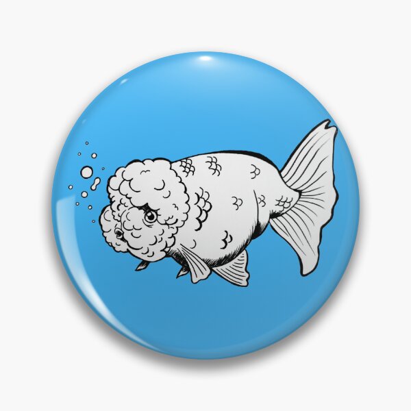 Item preview, Ranchu Goldfish B&W designed and sold by Paigeart4sale.