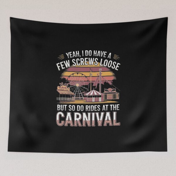 Item preview, Vintage Carnival Rides with Fun Quote Design designed and sold by love3617.