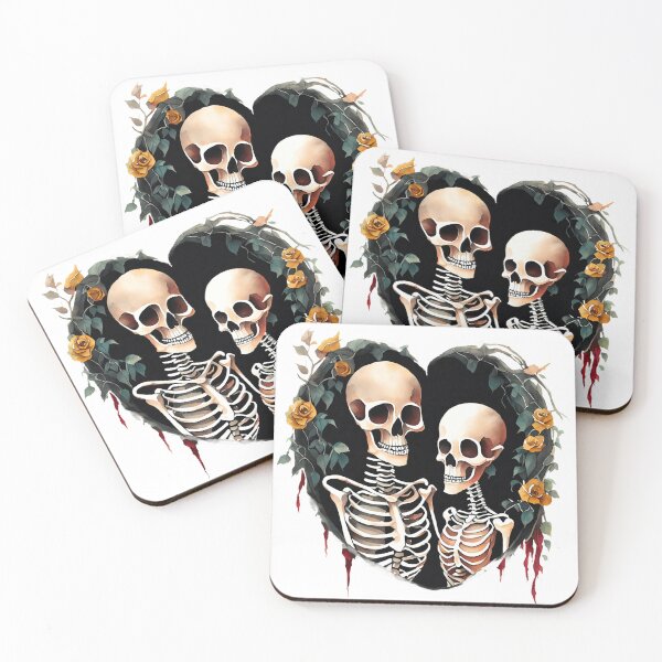 Item preview, Skeletons Surrounded by Yellow Roses, funny, gifts, green,  designed and sold by Ewelina  Niemiec.