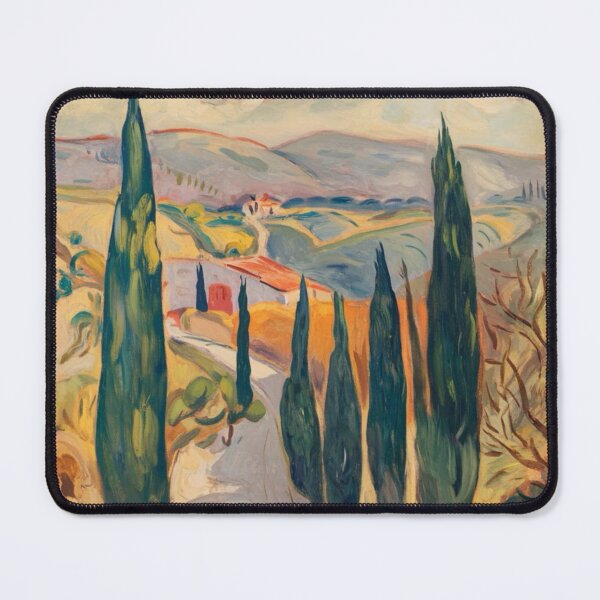 Item preview, Cypress-Lined Country Road in the French Countryside designed and sold by CARRAANN.