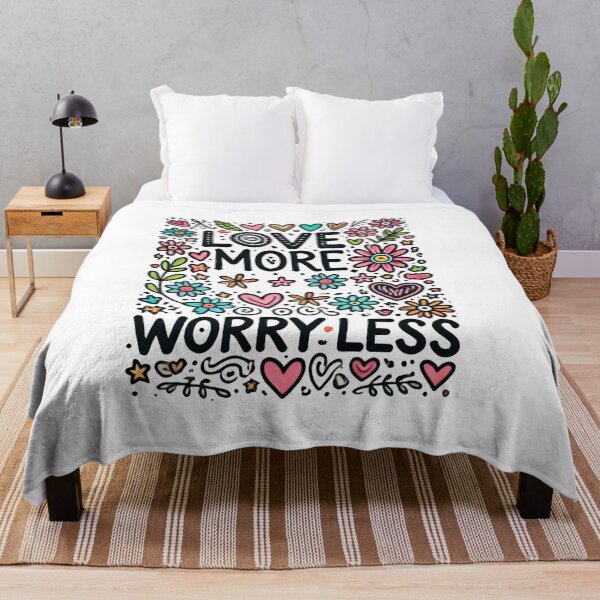 Item preview, Love more, worry less designed and sold by Monem-RASH.