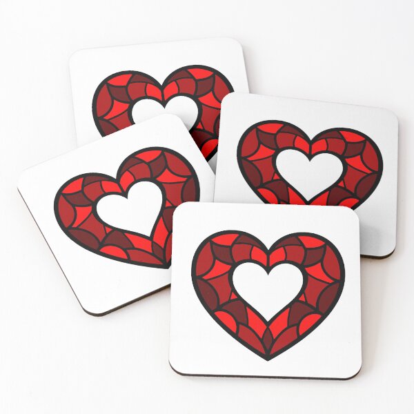 Item preview, Stained glass heart designed and sold by SpectrumShine.