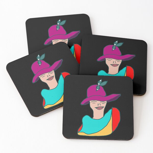 Item preview, Woman with hat in abstraction designed and sold by MargoMalej.