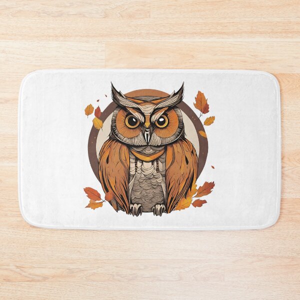 Item preview, Autumn Owl Among Fall Leaves, funny gifts, t-shirt, mugs  designed and sold by Ewelina  Niemiec.