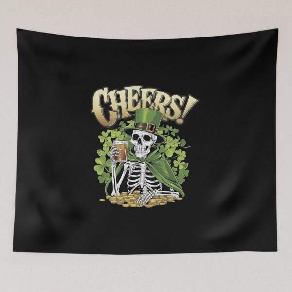 Artikelvorschau, Skelett jubelt St. Patrick's Day Design entworfen und verkauft von love3617.