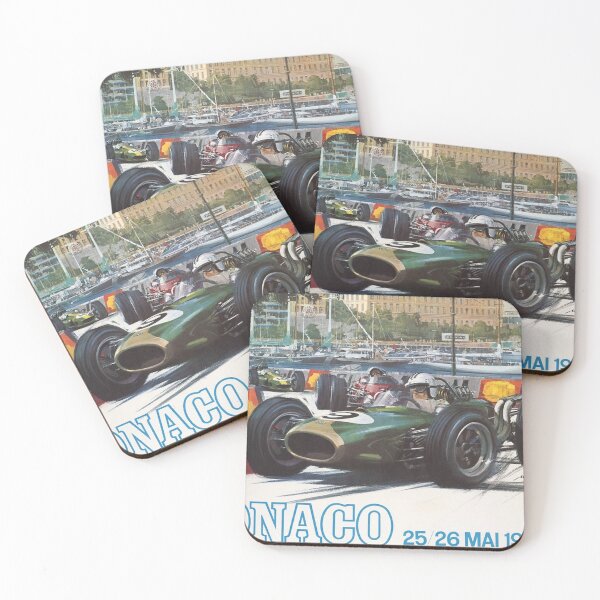 Item preview, Monaco Grand Prix 1968 – Vintage Formula 1 Poster, Classic F1 Racing, Historic Motorsport Art designed and sold by Road To Track.
