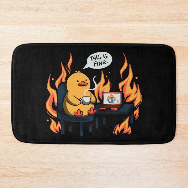 Item preview, This Is Fine Duck Coffee by Tobe Fonseca designed and sold by Tobe Fonseca®.