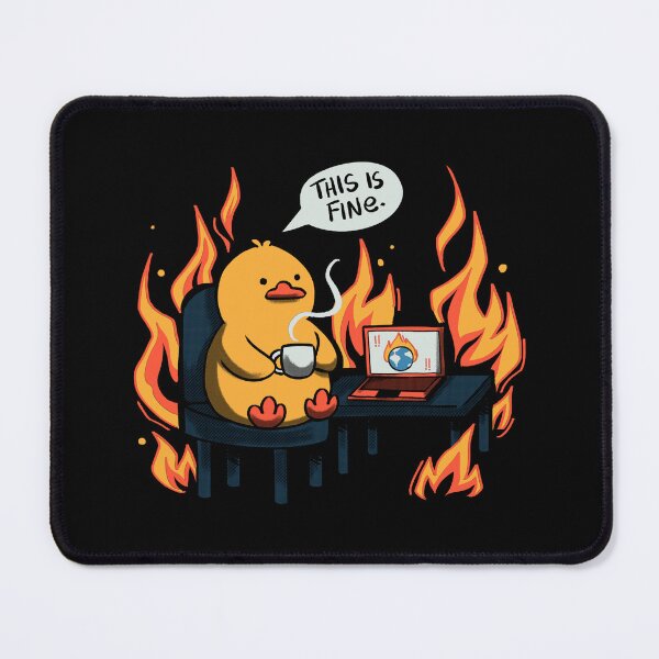 Item preview, This Is Fine Duck Coffee by Tobe Fonseca designed and sold by Tobe Fonseca®.