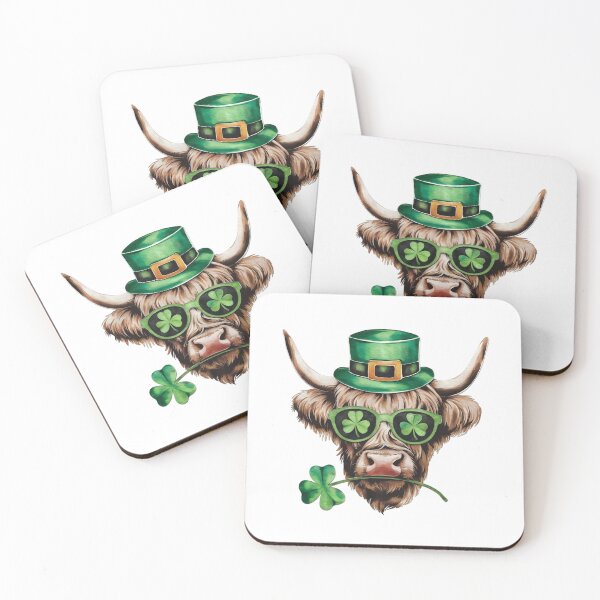 Item preview, Highland cow leprechaun designed and sold by jkrphoto.
