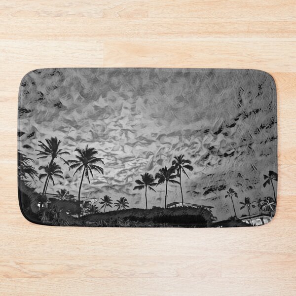 Item preview, Wailea Palms (Black&White) designed and sold by Scurvy Dawg Design.