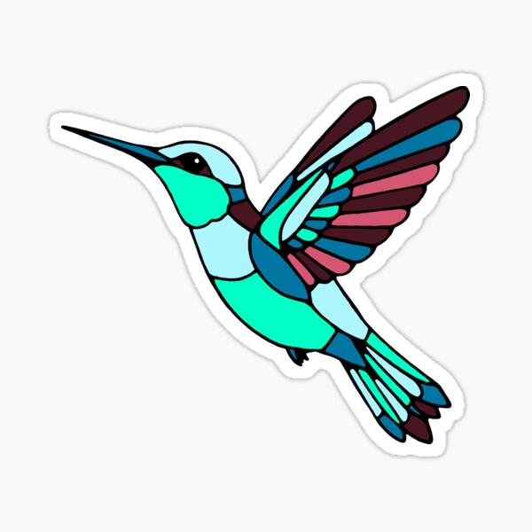 Item preview, Stained glass hummingbird  designed and sold by SpectrumShine.