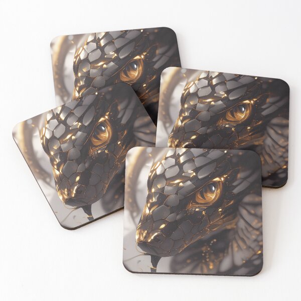 Item preview, King Cobra | Fantasy in Golden and Black Tones designed and sold by AJ Lab.