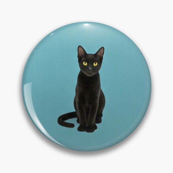 Item preview, Black Cats on a Turquoise Background designed and sold by Pattern Unhinged.