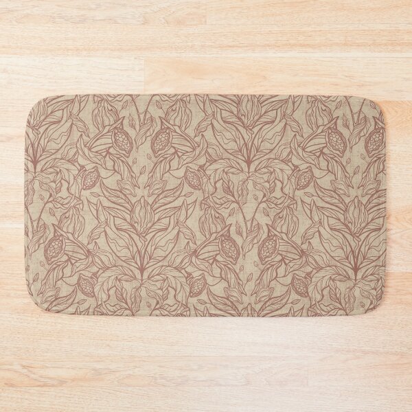 Item preview, Cacao and Coffee Plants and Beans in Mocha Mousse  designed and sold by klossisch.