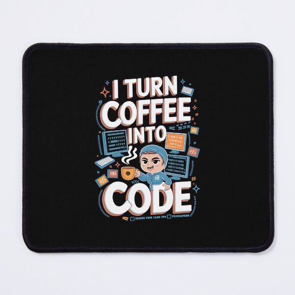 Item preview, I Turn Coffee Into Code – Funny Programmer designed and sold by hanneshannes02.
