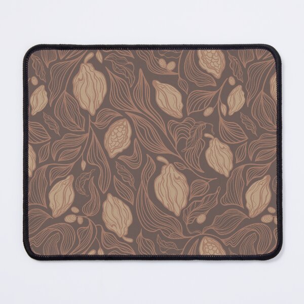 Item preview, Botanical Cocoa Plants in Mocha Mousse designed and sold by klossisch.