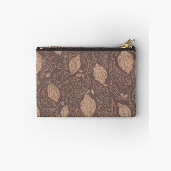 Item preview, Botanical Cocoa Plants in Mocha Mousse designed and sold by klossisch.