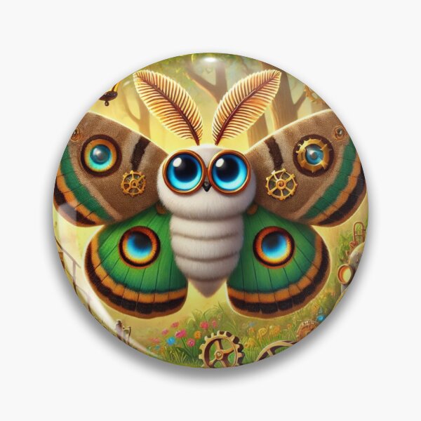 Item preview, Steampunk Polyphemus Moth designed and sold by Sillytoe.