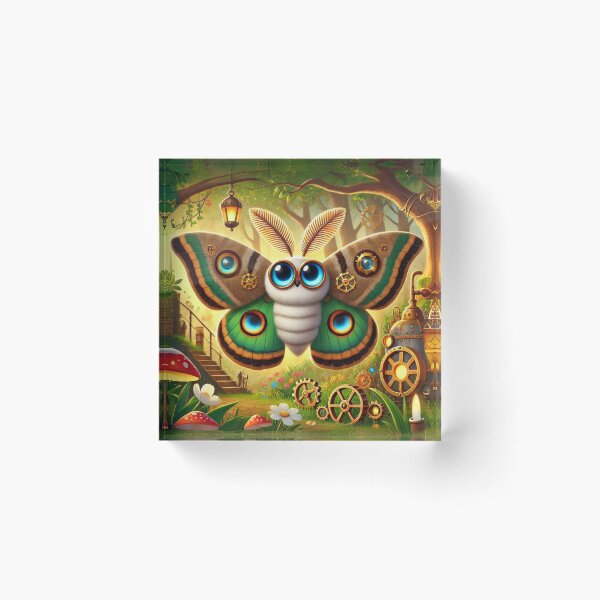 Item preview, Steampunk Polyphemus Moth designed and sold by Sillytoe.