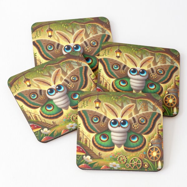 Item preview, Steampunk Polyphemus Moth designed and sold by Sillytoe.