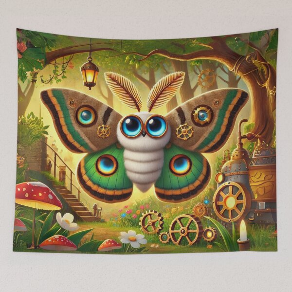 Item preview, Steampunk Polyphemus Moth designed and sold by Sillytoe.