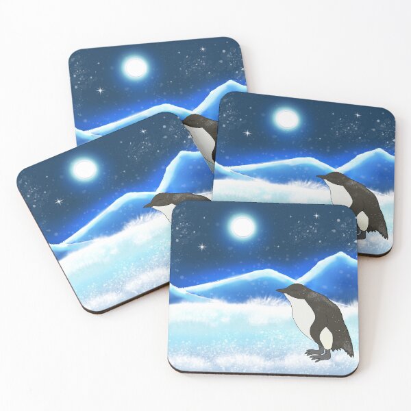 Item preview, Fairy Penguin in Snowy Mountain Setting designed and sold by GreenNBlue.
