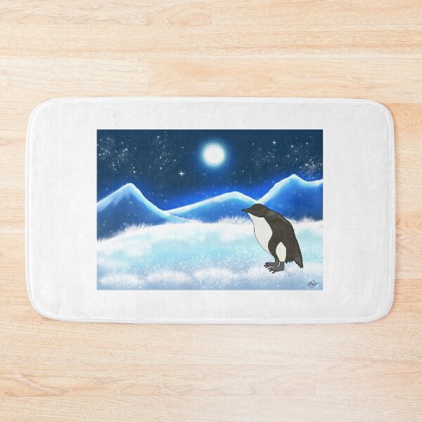 Item preview, Fairy Penguin in Snowy Mountain Setting designed and sold by GreenNBlue.