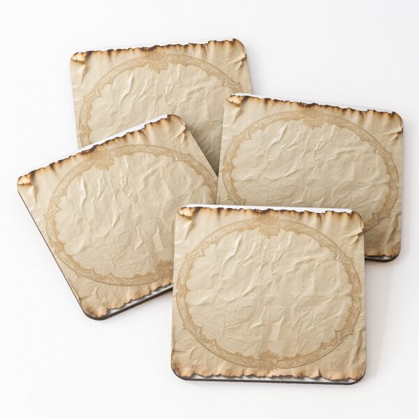 Item preview, Aged Parchment with Burnt Edges and Intricate Floral Patterns designed and sold by Creative88Art.