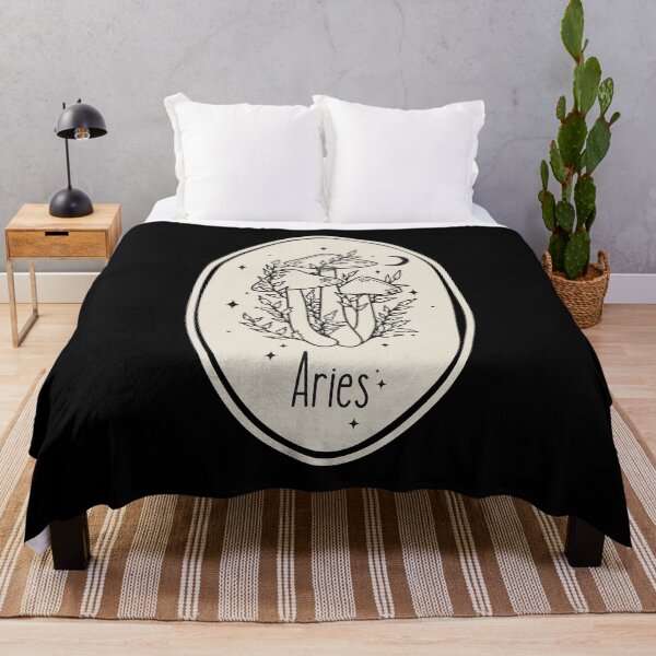 Item preview, Aries line art mushrooms designed and sold by DesignCollectiv.
