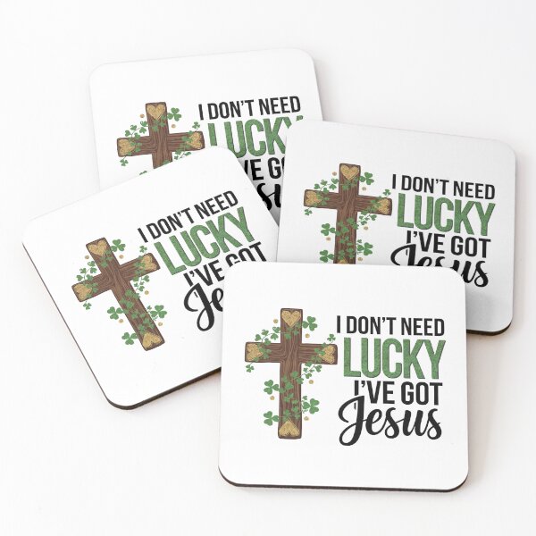 Item preview, I don't need lucky, I've got Jesus designed and sold by jkrphoto.