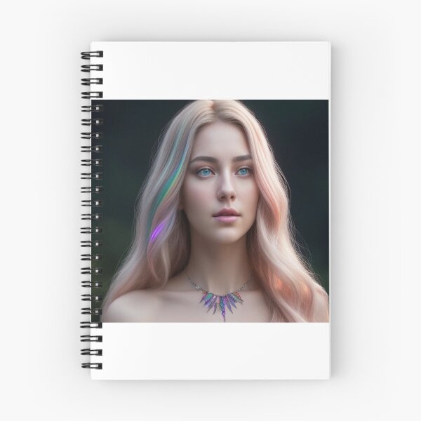 Item preview, Pretty Girl With Colorful Hair Blue Eyes designed and sold by highplacidity.