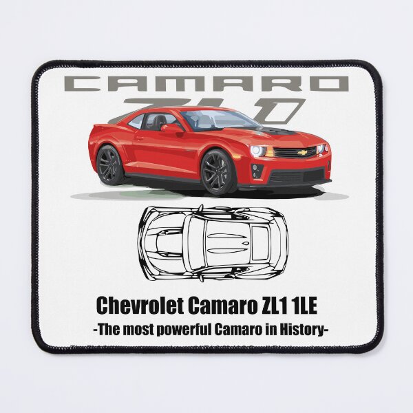 Item preview, Vingate Classic Car Chevrolet Camaro ZL1 1LE Red Muscle designed and sold by PrintCarClub.