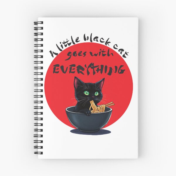 Aperçu de l'œuvre Un petit chat noir va avec tout Version 3 - Texte noir créée et vendue par FaeryNuff.
