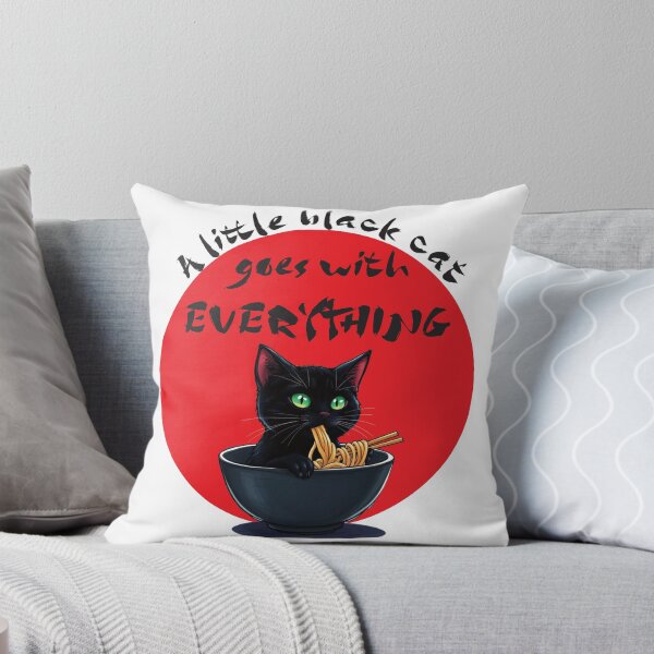 Artikelvorschau, Eine kleine schwarze Katze passt zu allem Version 3 - Schwarzer Text entworfen und verkauft von FaeryNuff.