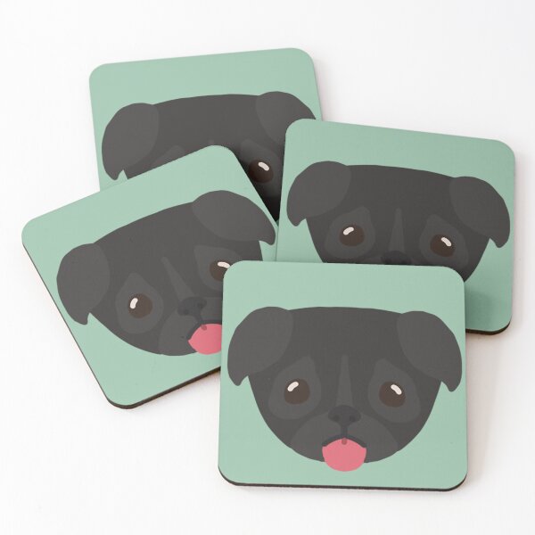 Item preview, Black Pug designed and sold by Vicryptic.