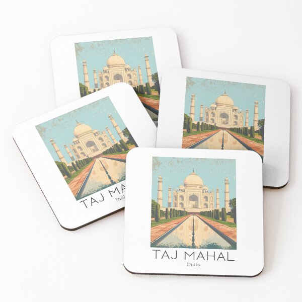 Item preview, A Vintage Travel Poster of Taj Mahal - Agra - India  designed and sold by GoodOldVintage.