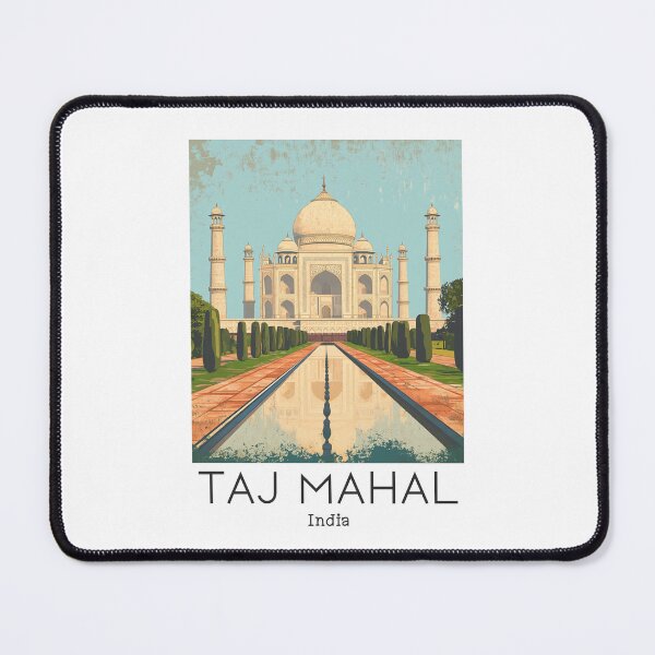 Item preview, A Vintage Travel Poster of Taj Mahal - Agra - India  designed and sold by GoodOldVintage.
