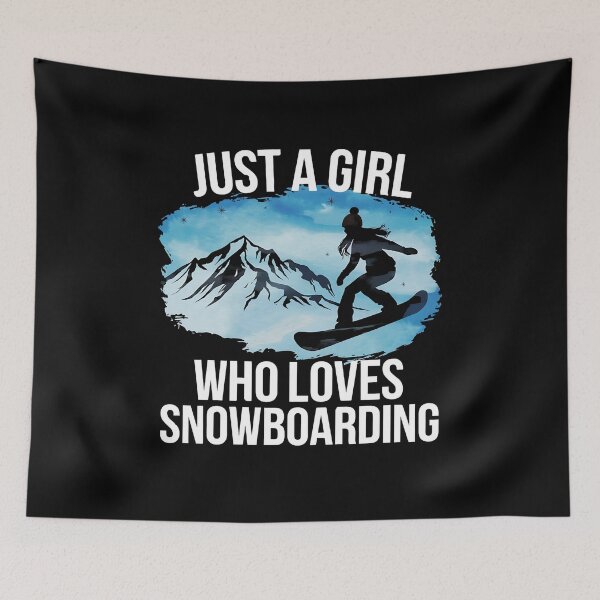 Item preview, Just A Girl Who Loves Snowboarding Snowboard Girl designed and sold by OskarArts.