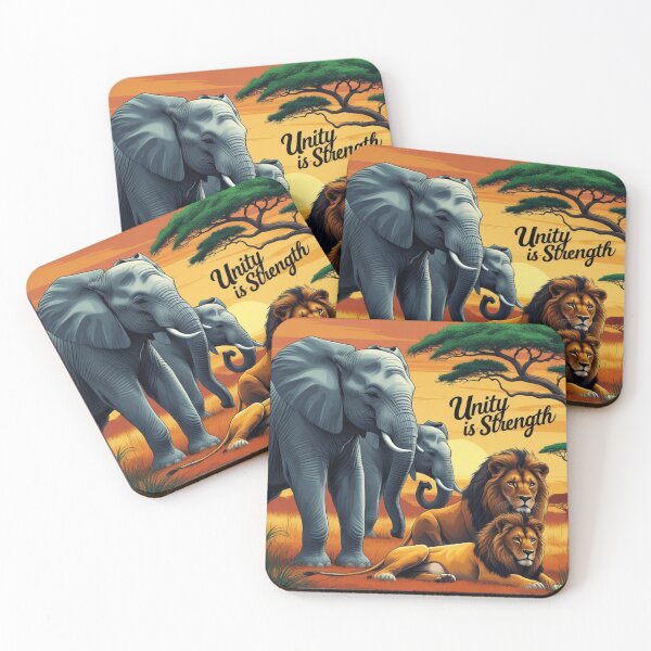 Item preview, Unity in the Wild: Majestic African Wildlife at Sunset designed and sold by 'VARI'.