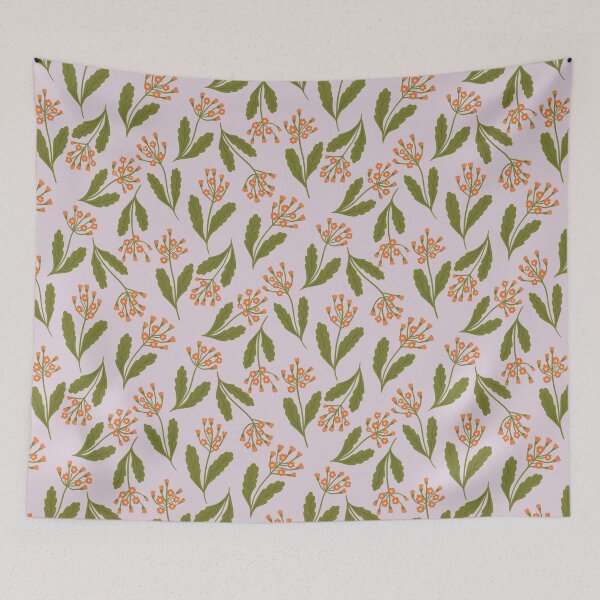 Item preview, Primula veris cowslip wildflowers - Pale lilac designed and sold by Illustrated by Nat.