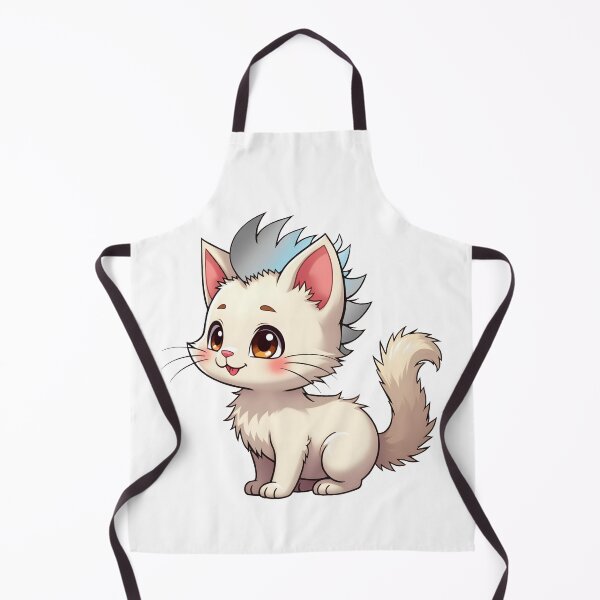 Item preview, Adorable Kawaii Kitty with Cute Demiboy Pride Rainbow Mohawk designed and sold by Travelslightly.