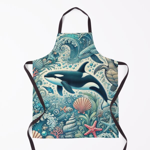 Item preview, Orca - Colourful Pastel Scuba Diving Pattern designed and sold by SLGA-Designs.