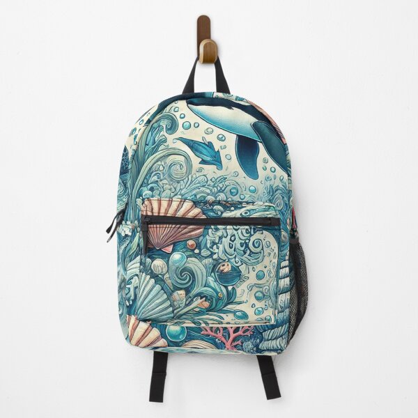 Item preview, Orca - Colourful Pastel Scuba Diving Pattern designed and sold by SLGA-Designs.